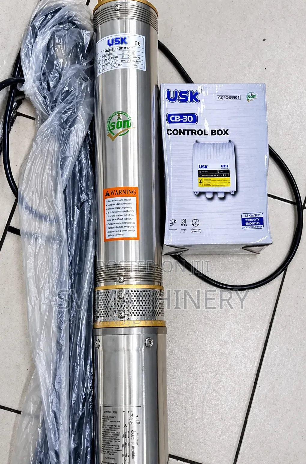 Heavy Duty 1hp Deep Well Electric Submersible Water Pump