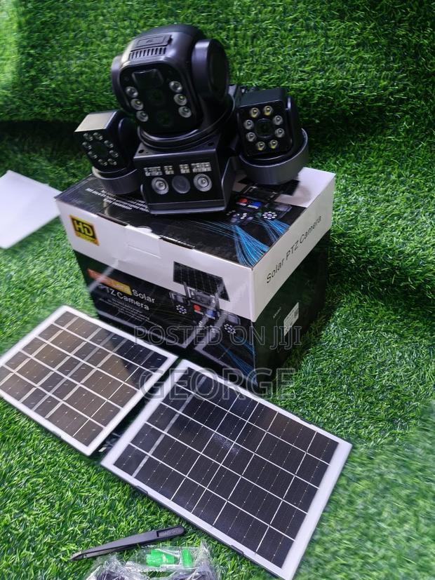V380 Triple Lens Hd Security Solar Camera With 4g
