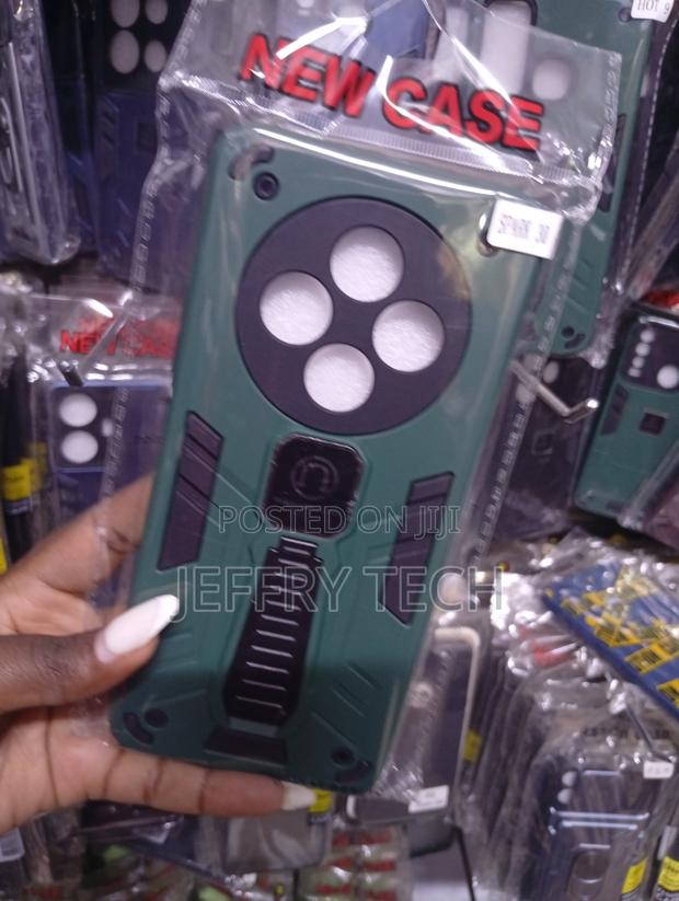 Tecno Spark 30 Magnetic Kickstand Ring Armored Protective Phone Case - thumbnail 2