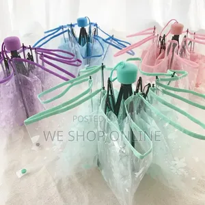 Transparent Cherry Floral Umbrella