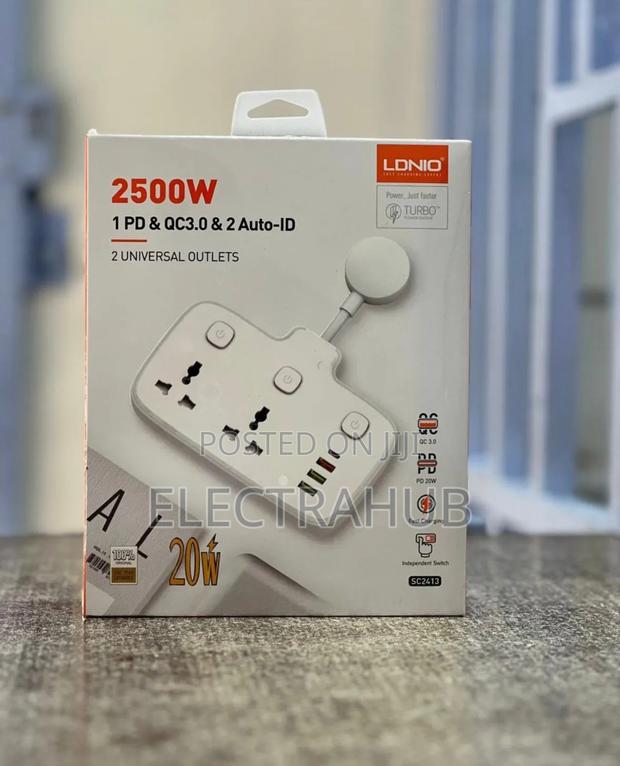 Ldnio 2500w 2 Universal Outlets 20w Brand New Sealed