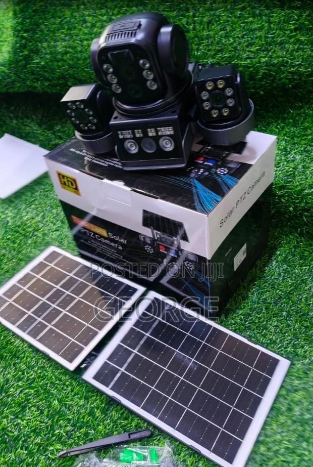 Solar Powered CCTV Camera 4g V380 Dual Solar Panels - main view