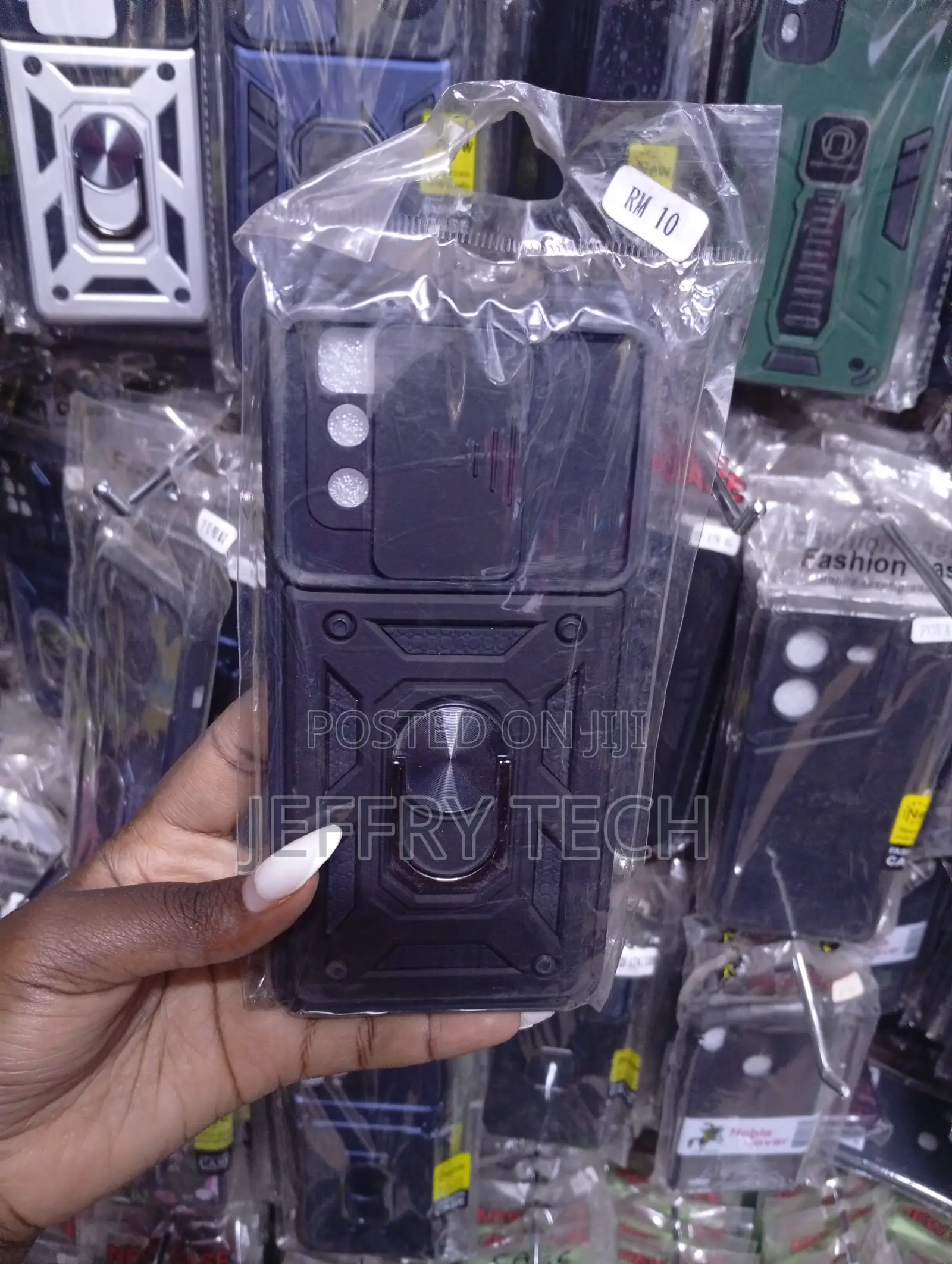 Shockproof Armor Phone Case Designed for Redmi, and Tecno