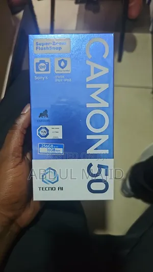 New Tecno Camon 50 256 GB Black