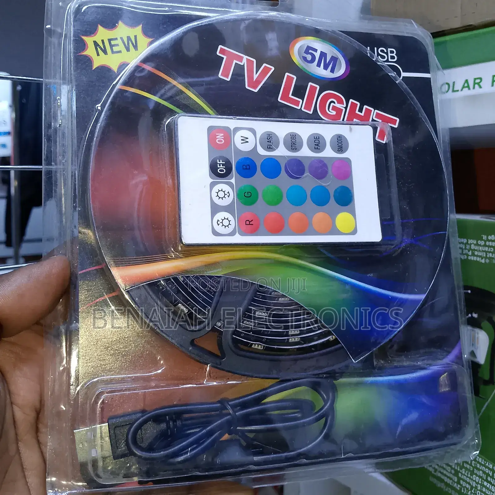 Tv Backlighting Strip 5 Meters, Full Color With Remote