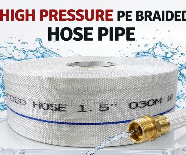 Heavy Duty High Pressure Pe Braided Hose 1.5" 30m