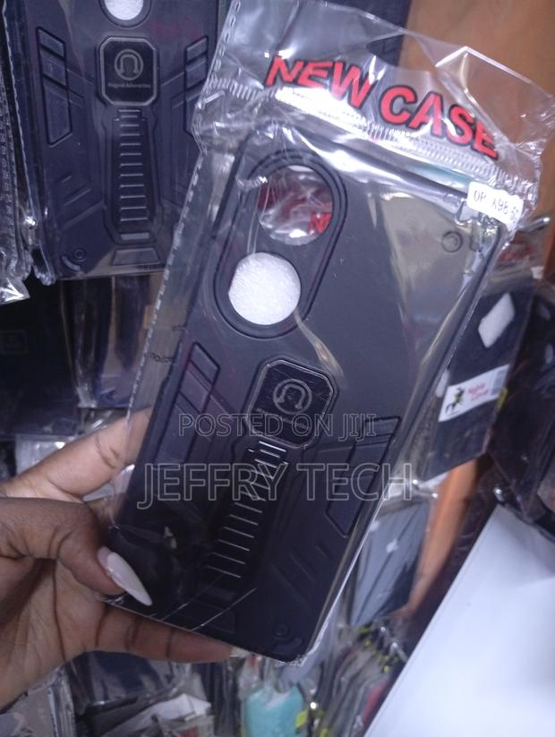 Samsung A10 or Oppo A58 Black Armor-Style Protective Phone Case - thumbnail 2