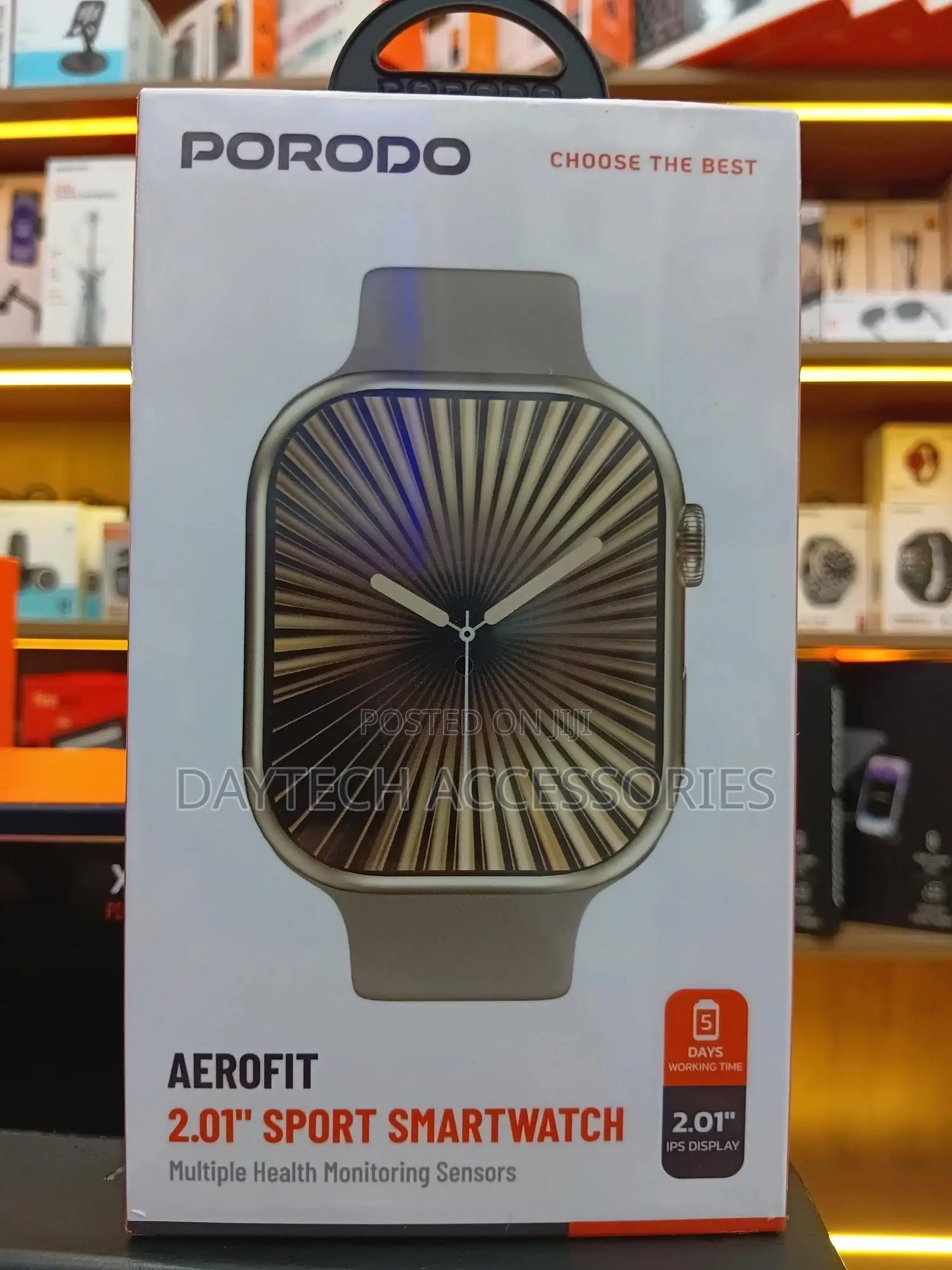 Porodo Aerofit 2.01 Sport Smart Watch Black PDSWXBK