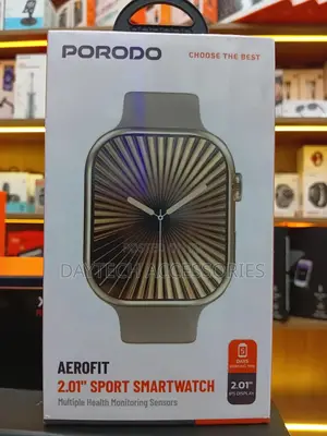 Porodo Aerofit 2.01 Sport Smart Watch Black PDSWXBK