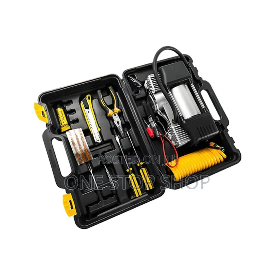 Double Cylinder Kit With Puncture Repair Tools Pliers, Screwdriver,