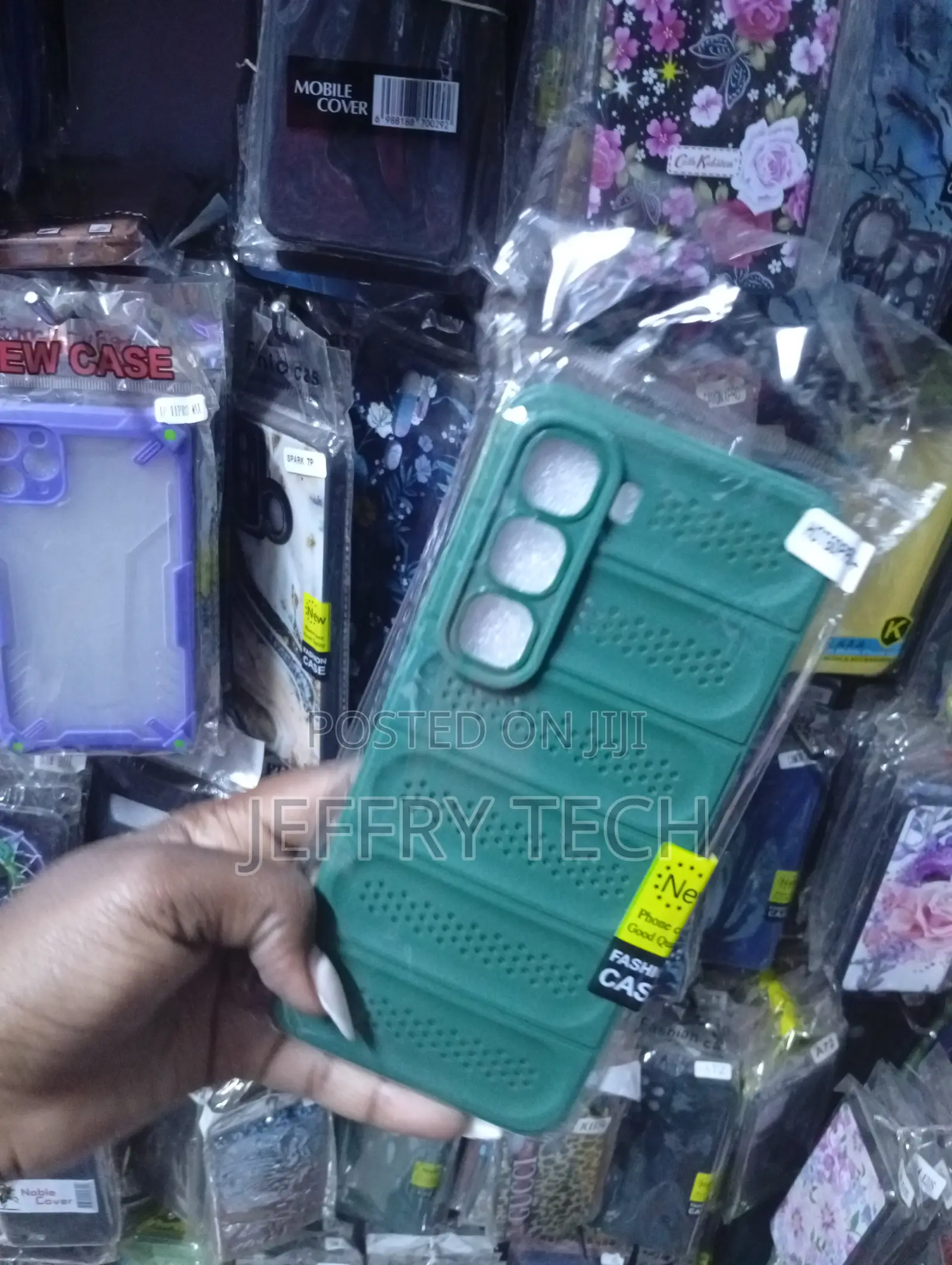Tecno Spark 8p or Vivo Y29 Dark Green Silicone Cover