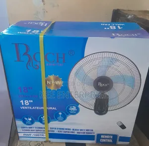 New Inn **Roch Wall Fan With Remote 18 Inches