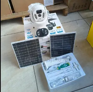 Dual Lens Solar Camera With 2 Solar Panels - 360° Outdoor
