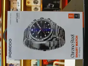 Porodo Chrono Steel Smart Watch -Silver