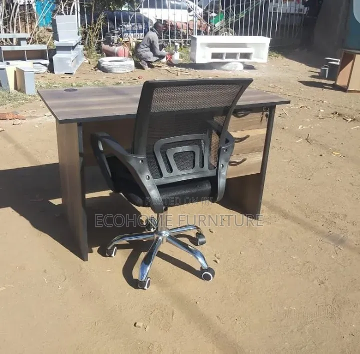 Greylish Study Desk and Mesh Chair