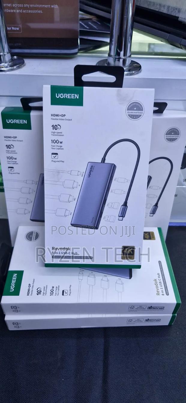 Ugreen Cm639 8-in-1 Docking Station Usb-C Port Converter