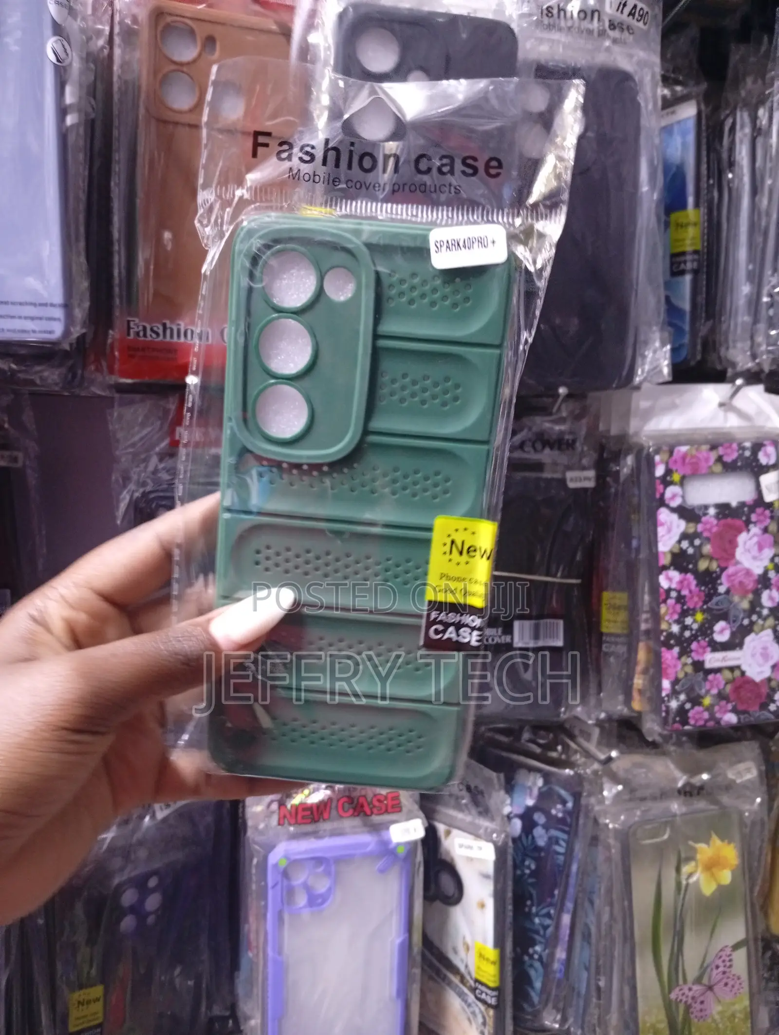 Sparkaspro Branded Green Shockproof Mobile Phone Cover