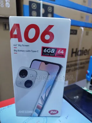 New Itel A06 64 GB Black