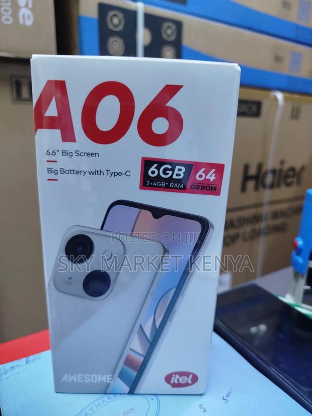New Itel A06 64 GB Black - thumbnail 2
