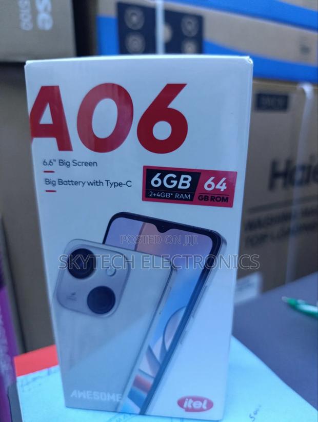 New Itel A06 64 GB Black - thumbnail 2