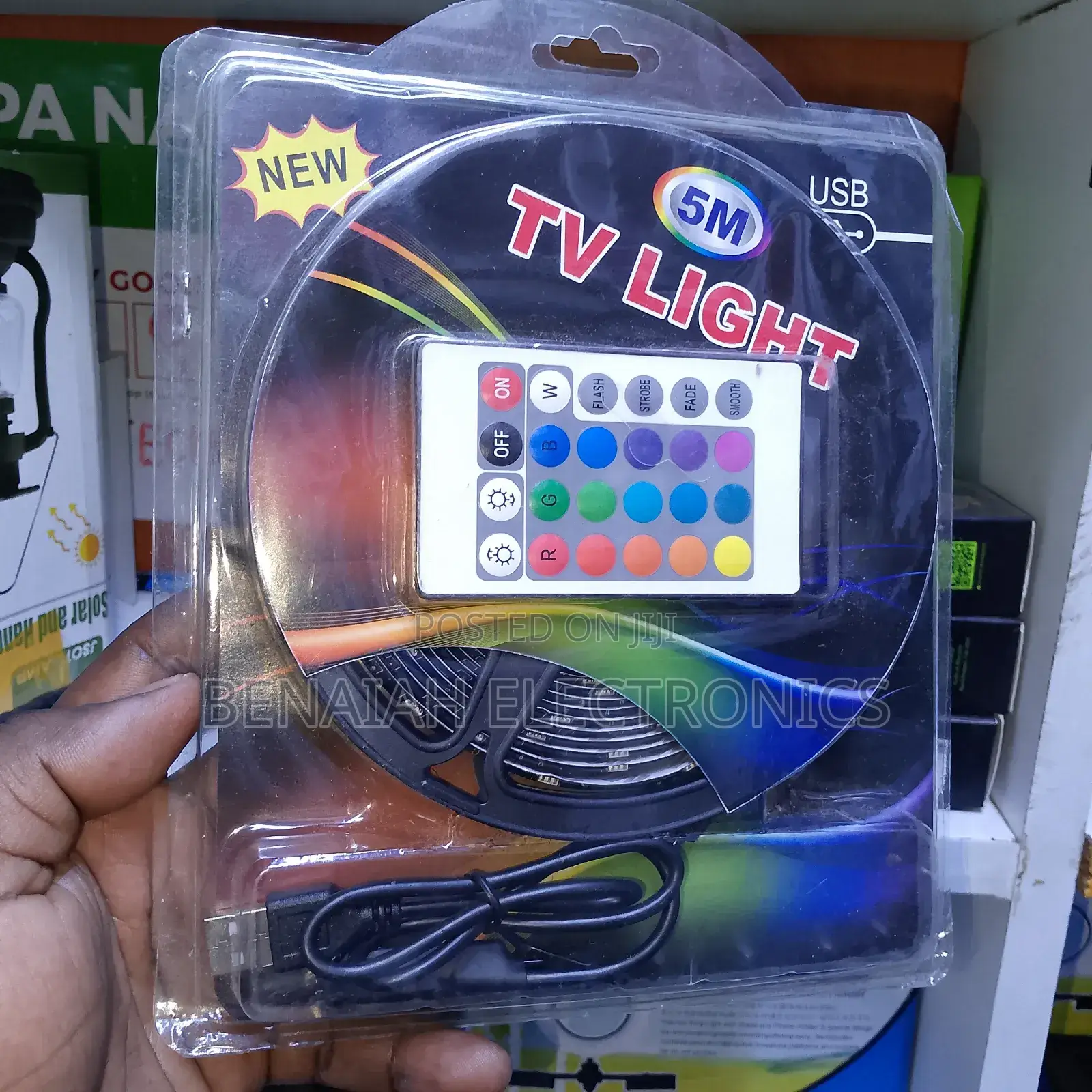 Tv Backlighting Strip,5 Meters Usb Powered With Remote and App Control