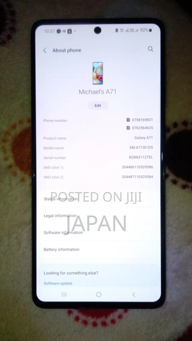Samsung Galaxy A71 128 GB White - thumbnail 3