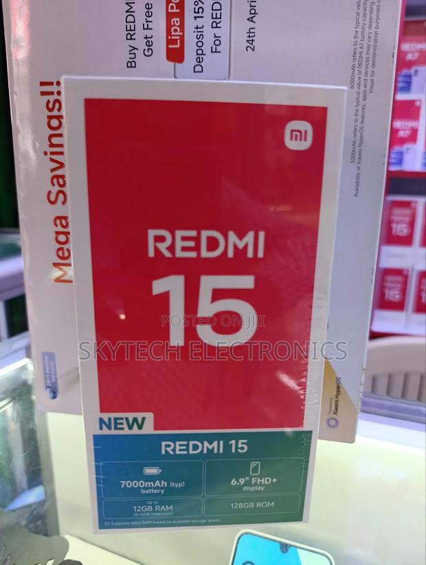 New Xiaomi Redmi 15 128 GB Black
