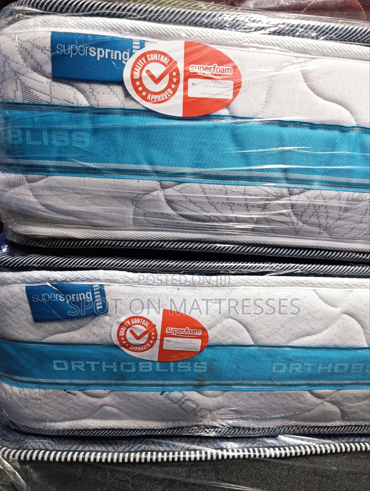 No More Back Ache! 5x6x10 Superfoam Orthopedic Spring Mattresses.