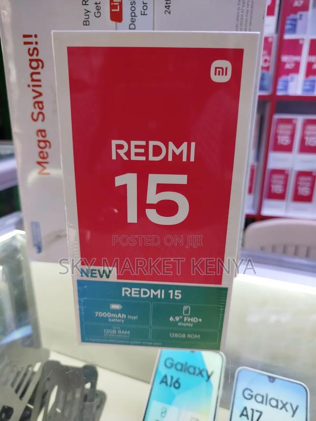 New Xiaomi Redmi 15 128 GB Black