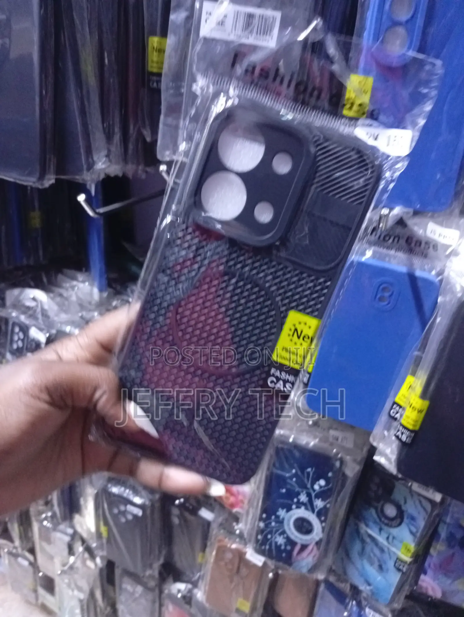 Xiaomi Redmi 15c Textured Black Design and a Camera Lens Slider Case