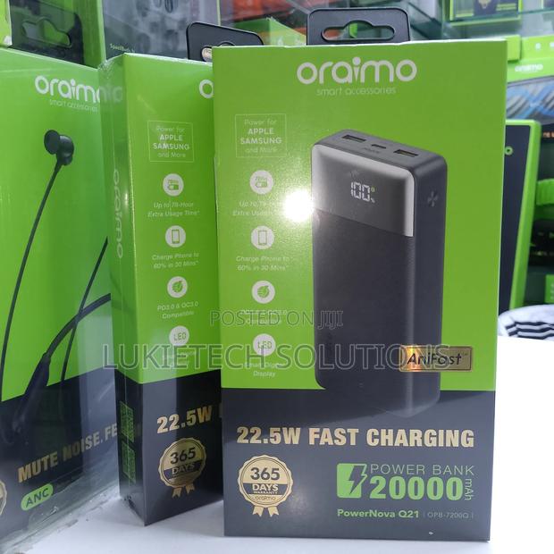 Power Bank,20000mah Super Fast Oraimo Powerbank 22.5watts - main view