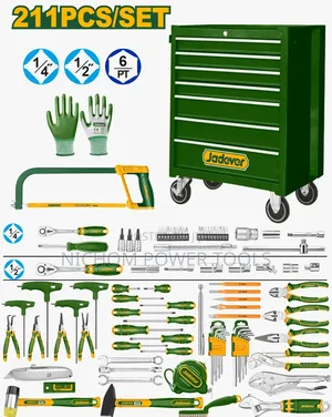 Jadever 211pcs Tool Box/Cabinet Toolbox