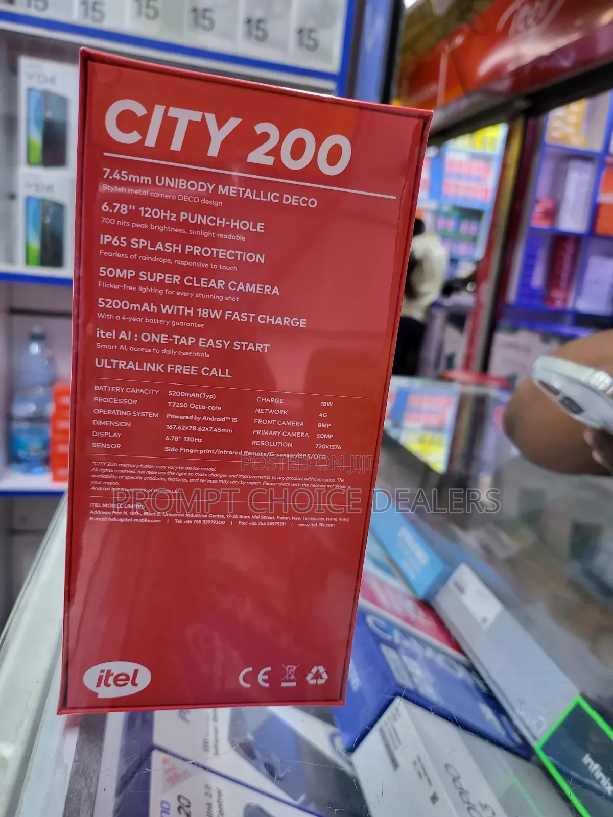 New Itel City 200 128 GB Black