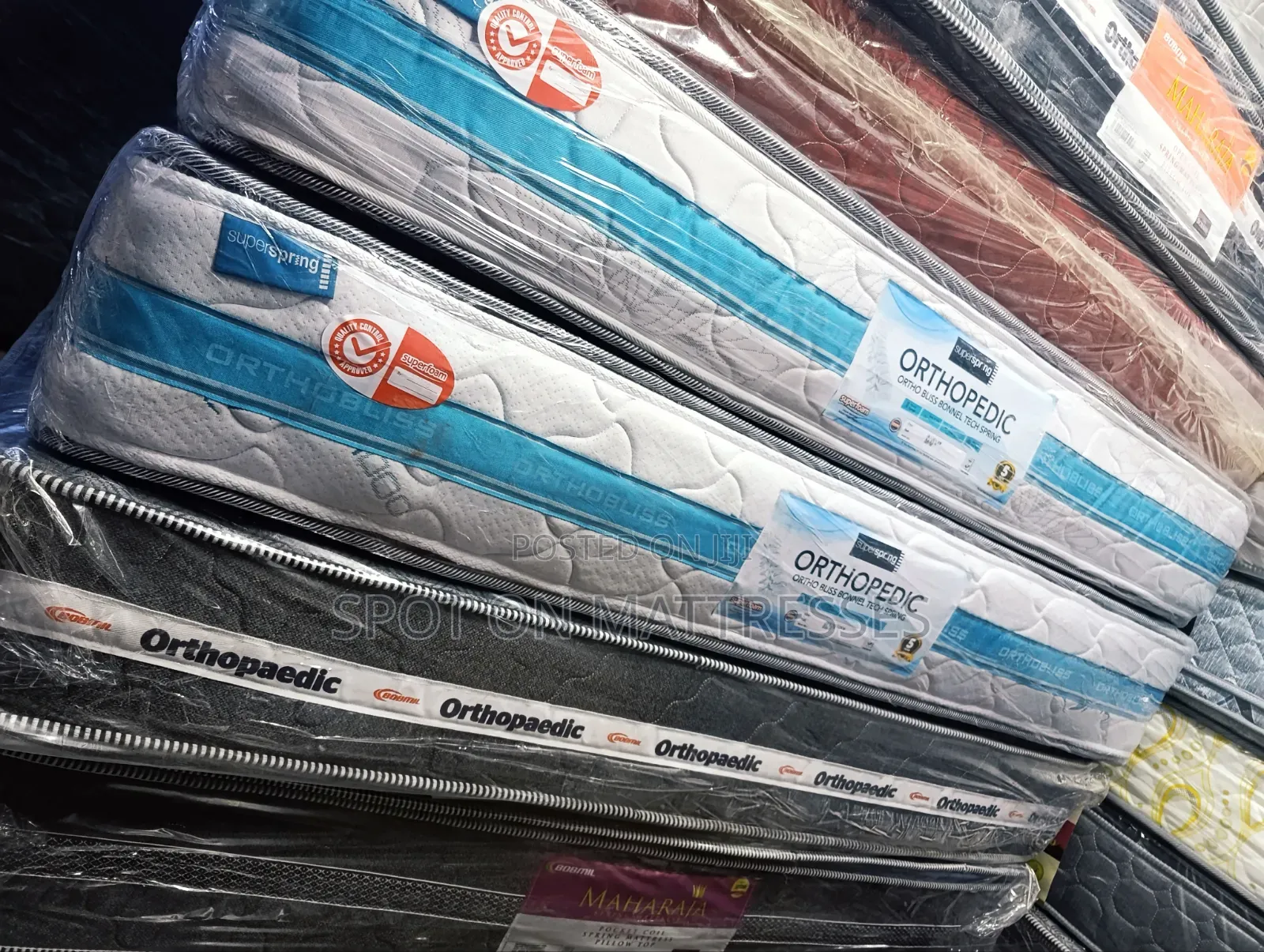 Offer! 6x6x10 Superfoam Orthopedic Spring Mattresses. Free Delivery!