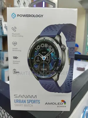 Powerology Sanam Urban Sports Smart Watch With 1.43” Amoled Display.