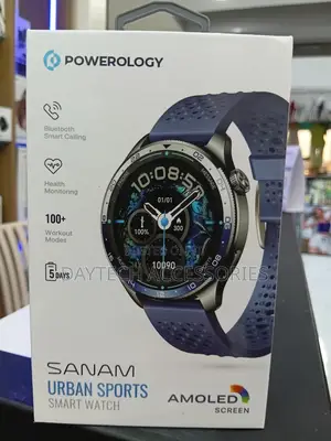 Powerology Sanam Urban Sports Smart Watch With 1.43” Amoled Display.