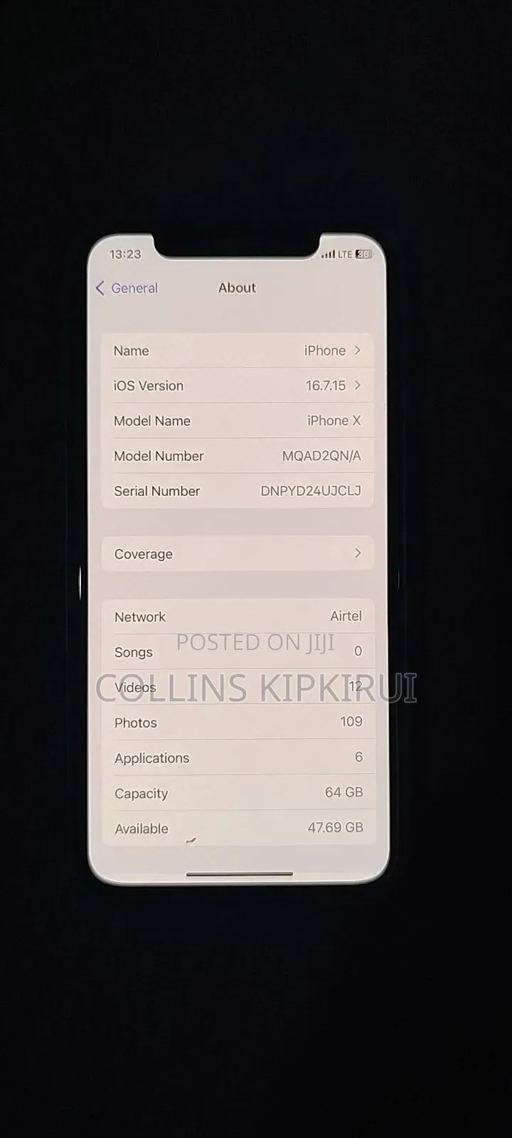 Apple iPhone X 64 GB White