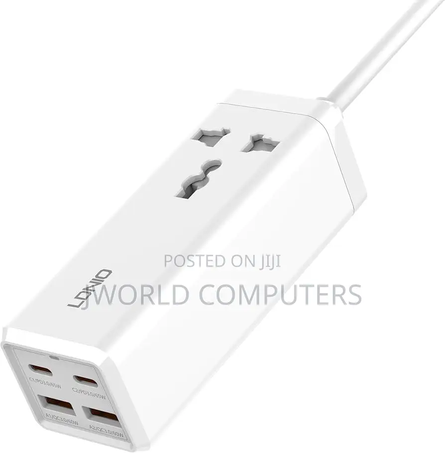 Ldnio Sc1418 65w Pd Adapter Multifunction Charger Power Extension