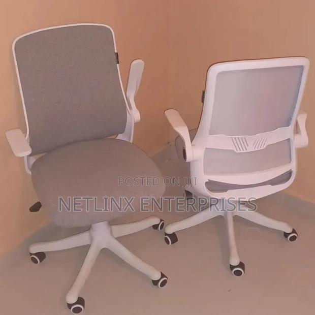2 Elecwish Office Chairs-Flip-Up Armrest, Ergonomic Lumbar Support