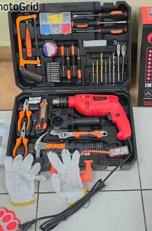 117pcs Edon 1000w Corded Drill Set With Hammer