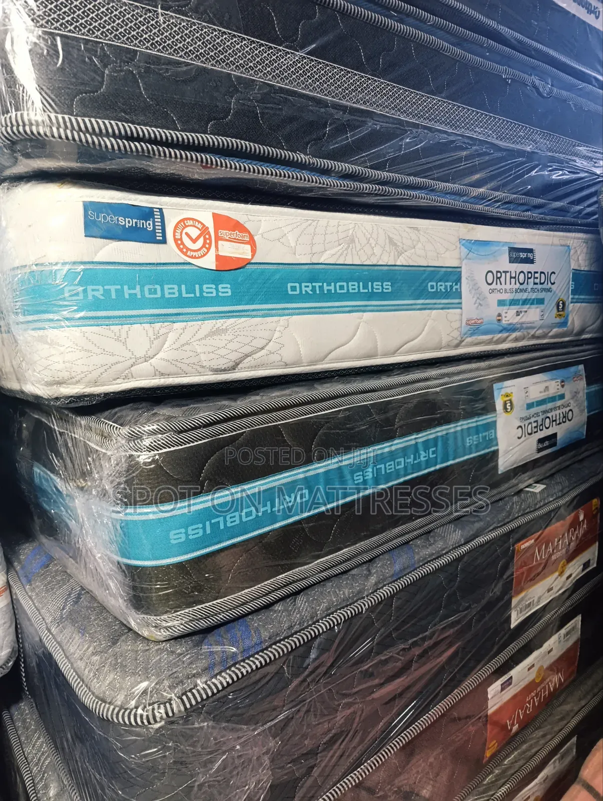 6x6x10 Superspring Orthobliss Orthopedic Mattress. Free Delivery! 