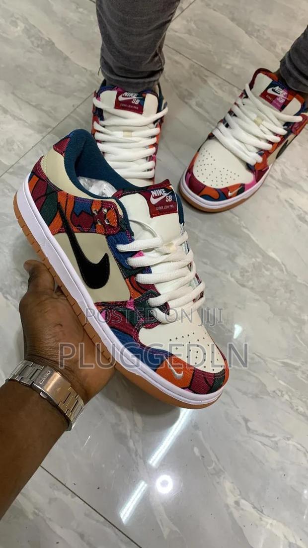Nike Dunk Low Pro Sb X Parra Abstract Art Sneakers.