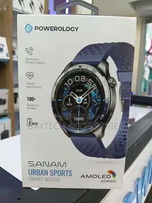 Powerology Sanam Urban Sports Smart Watch 1.43" Amoled Display - Blue