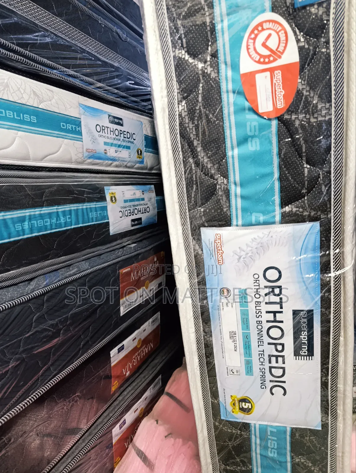 Warranty Enabled! 5x6x10 Superfoam Orthobliss Superspring Mattresses.