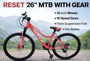 Rest MTB Bike Size 26 With Gear 18 Speed , Front Suspension Fork