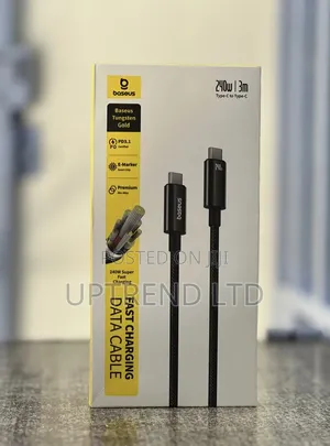 3 Metres Baseus Tungsten Gold 240w Usb-C to Usb-C Cable