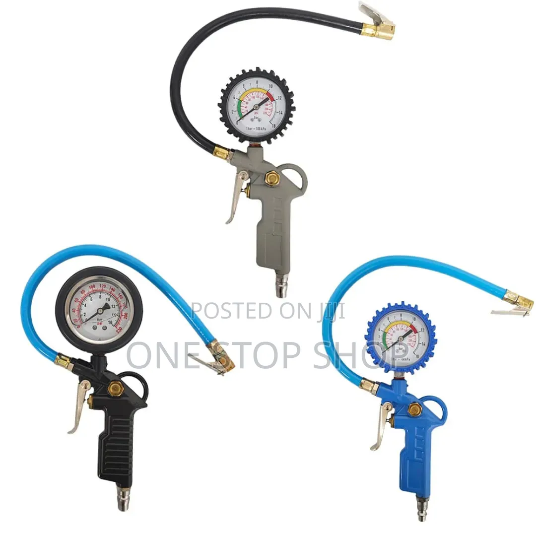 Tire Inflating Gun Measures Up to 220psi or 16 Bar