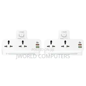 Ldnio Fast Charging Wall Socket - 2 Way Power Socket, 1 Usb-c