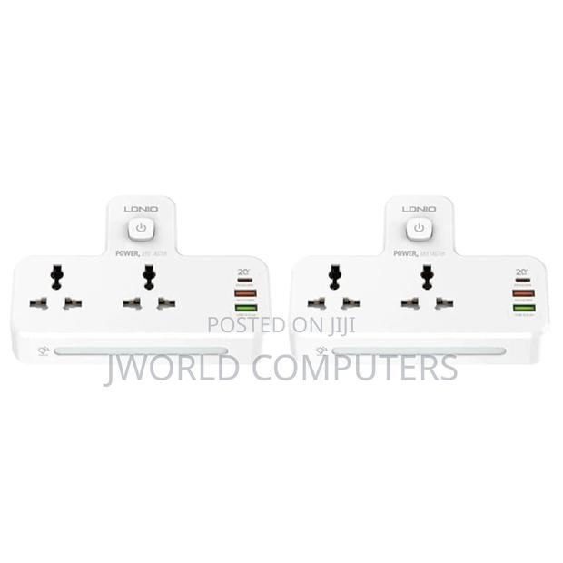 Ldnio Fast Charging Wall Socket - 2 Way Power Socket, 1 Usb-c - thumbnail 2