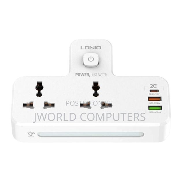 Ldnio Fast Charging Wall Socket - 2 Way Power Socket, 1 Usb-c - thumbnail 4
